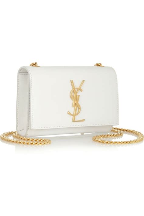 ysl white round bag